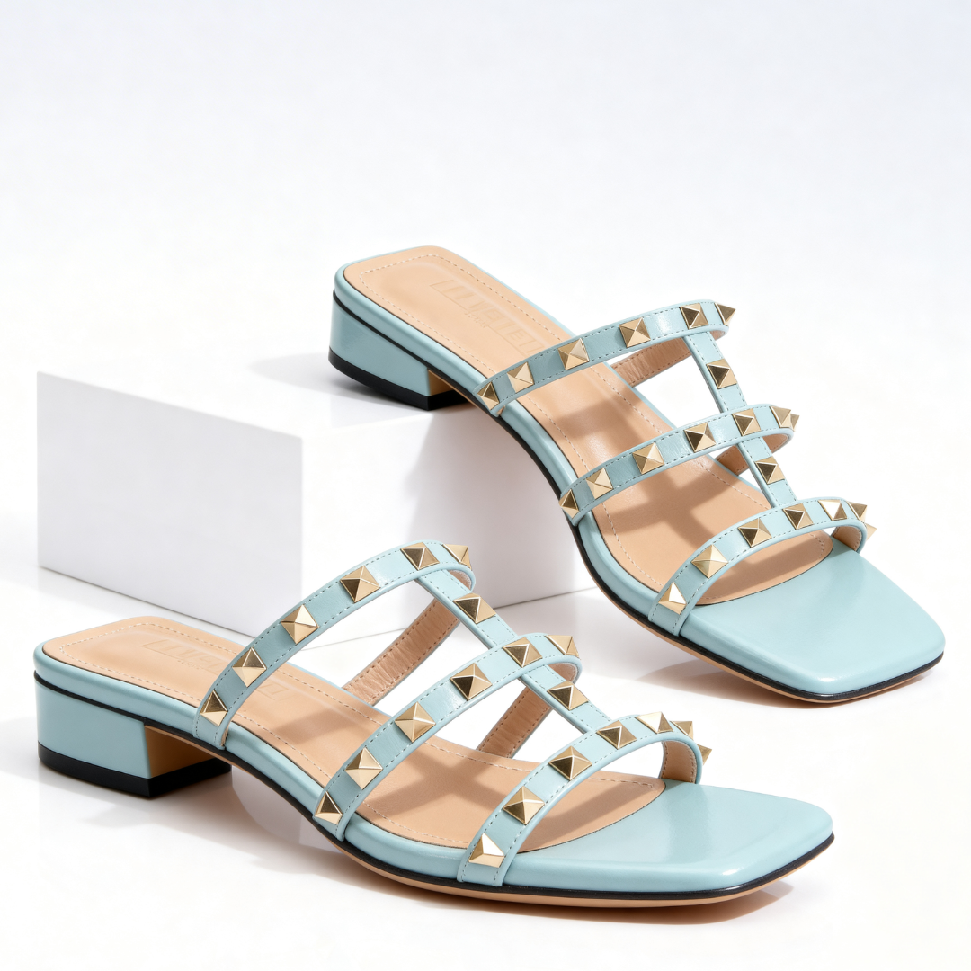 Odette™ | Bold Studded Mule with All-Day Comfort