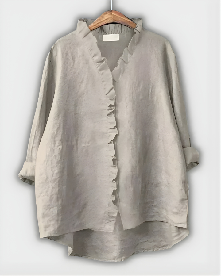 Rosalind Relaxed Summer Tunic in grey
