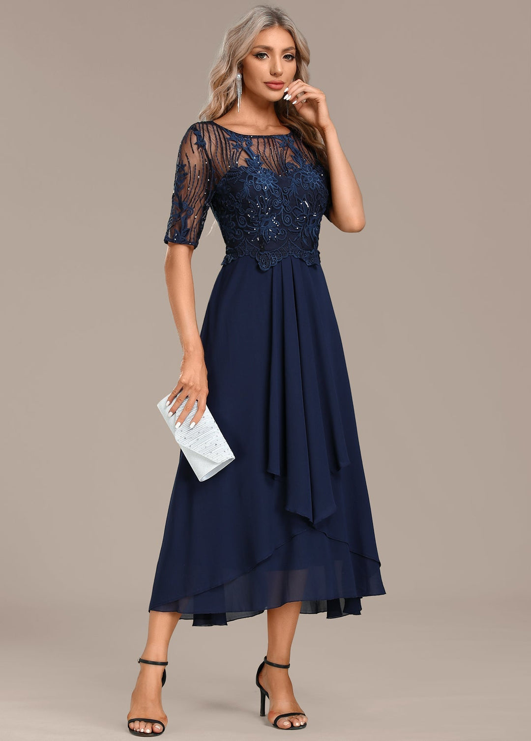 Isabella™ Elegant Lace Midi