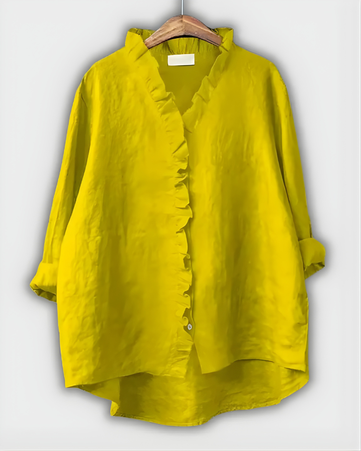 Marjorie Relaxed Summer Tunic in yellow