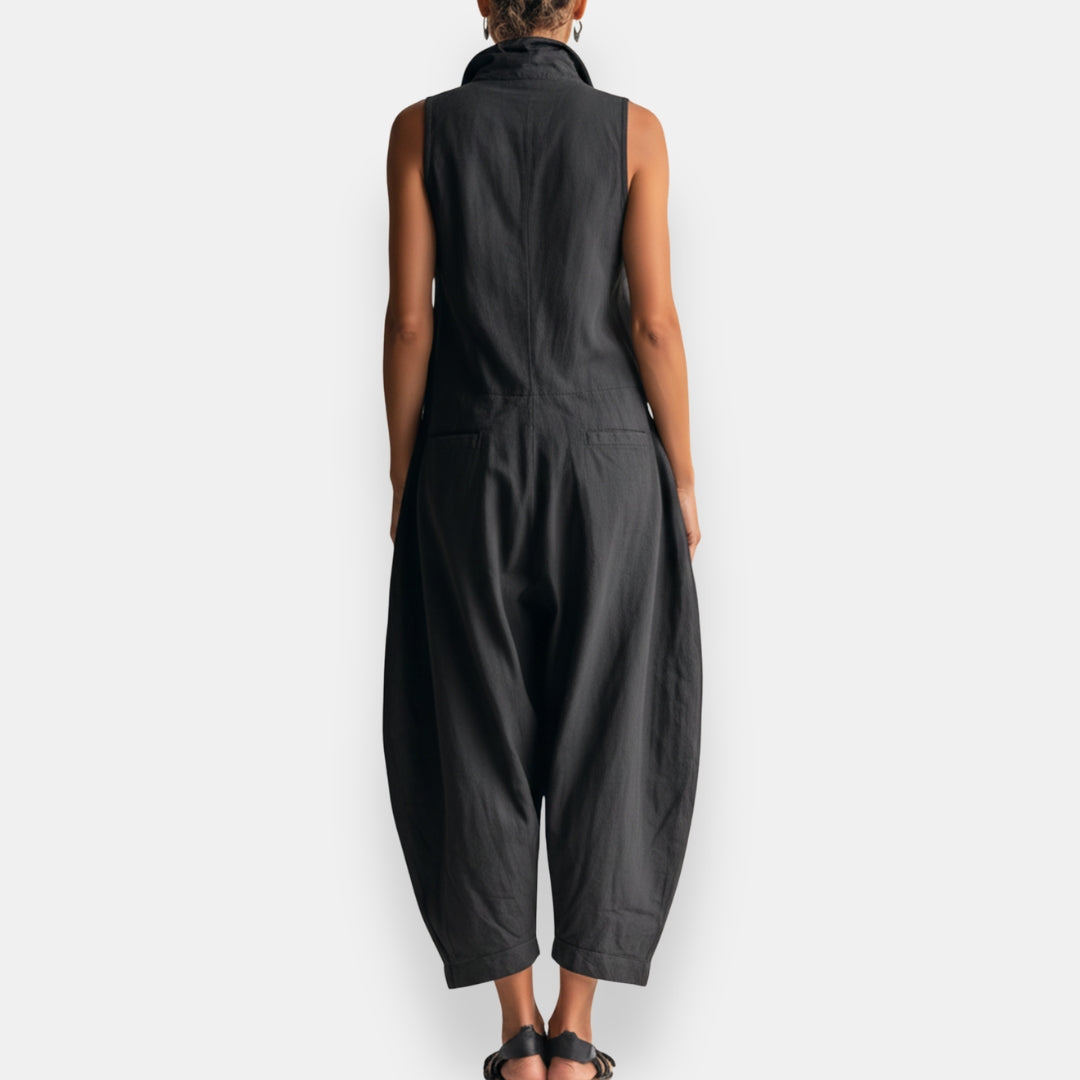 Roslyn™ | Sleeveless Cargo Jumpsuit