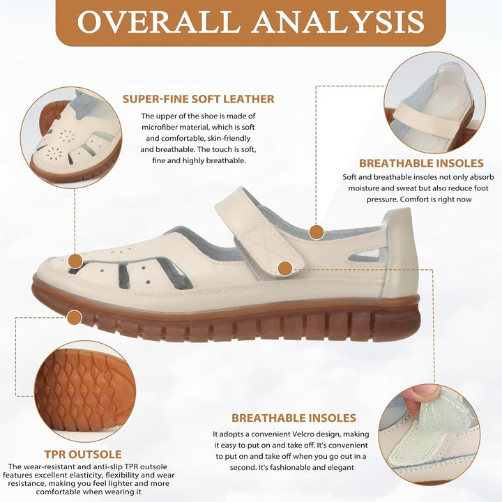 Vivienne™ | Closed-Toe Fisherman Sandals