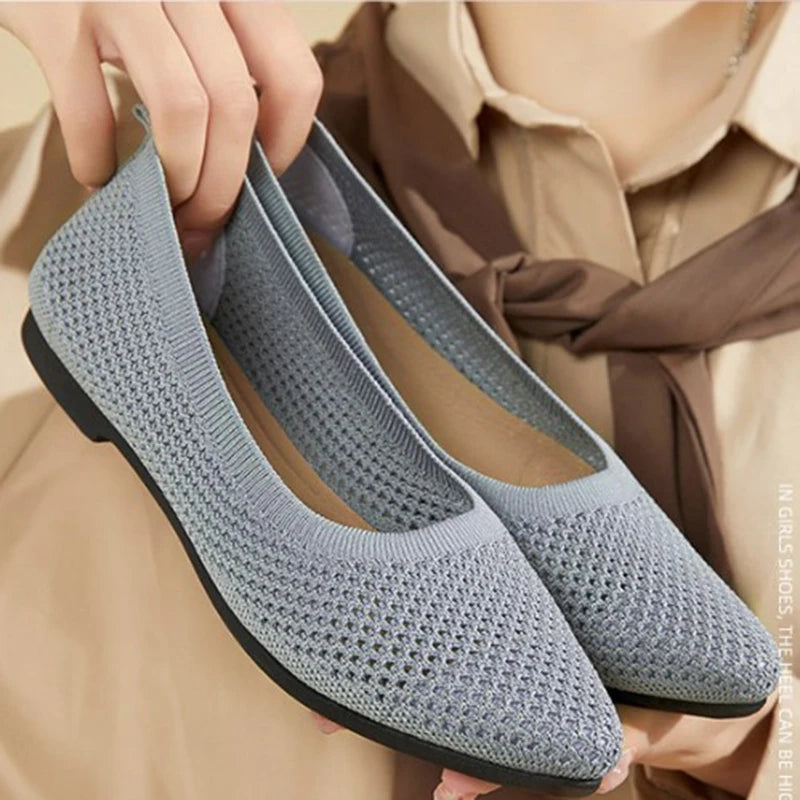The Soleil Flat – Breathable Mesh Slip-On Walking Loafer