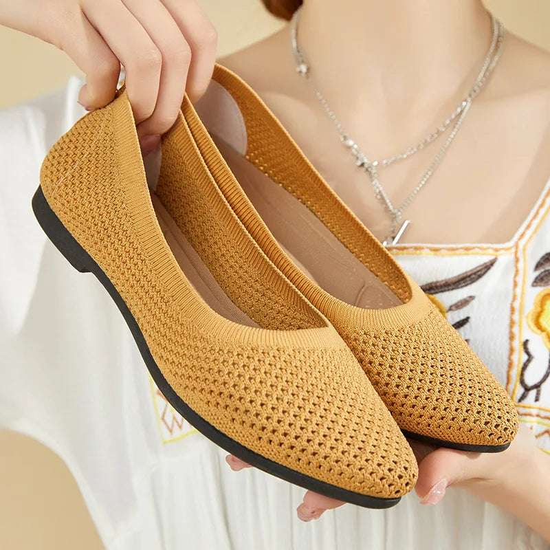 The Soleil Flat – Breathable Mesh Slip-On Walking Loafer