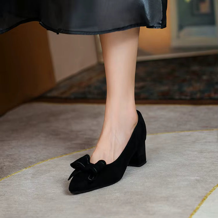 Serafina Elegance Heels – Timeless Bow Detail Pumps
