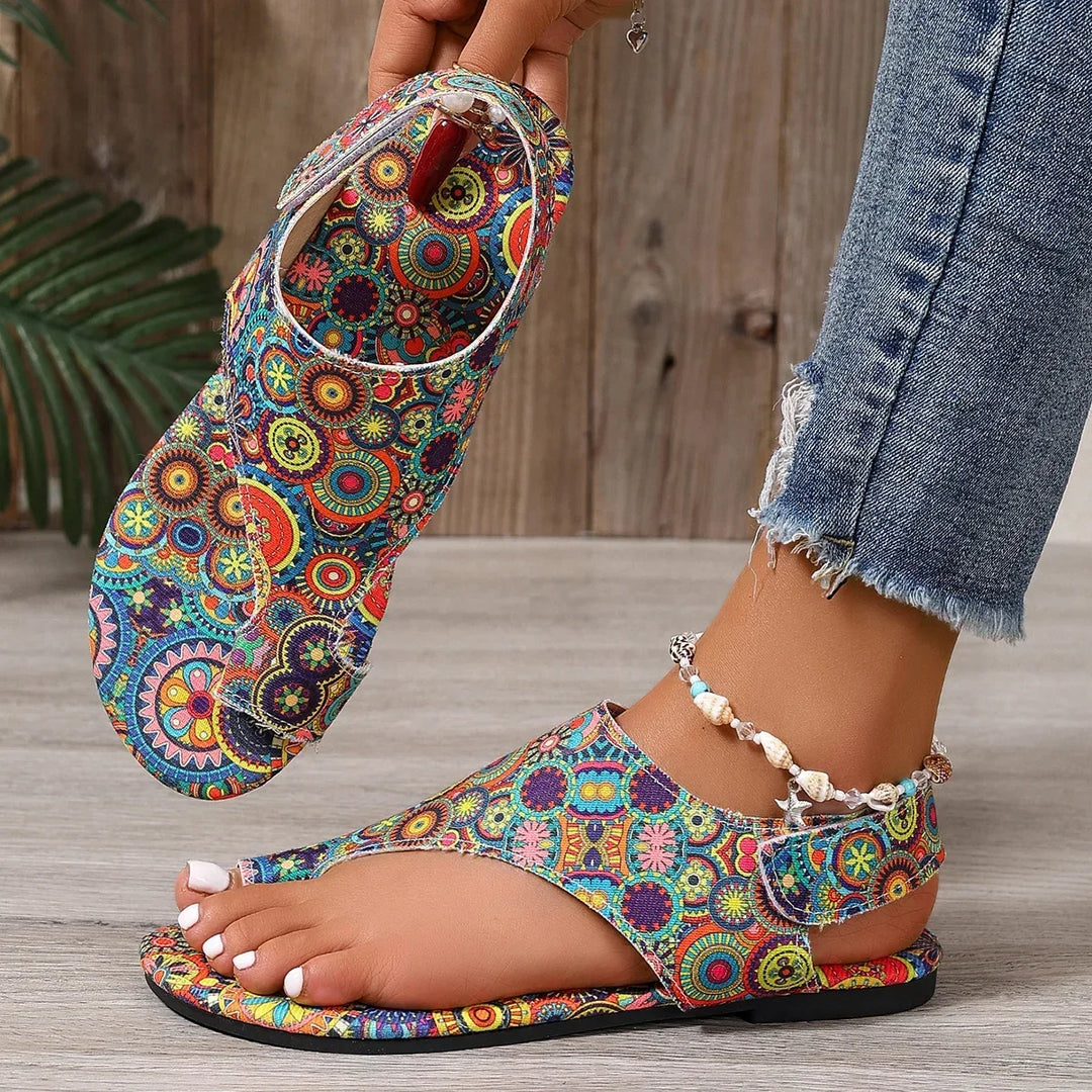 Selena™ | Bohemian Flat Sandal for Effortless Summer Style