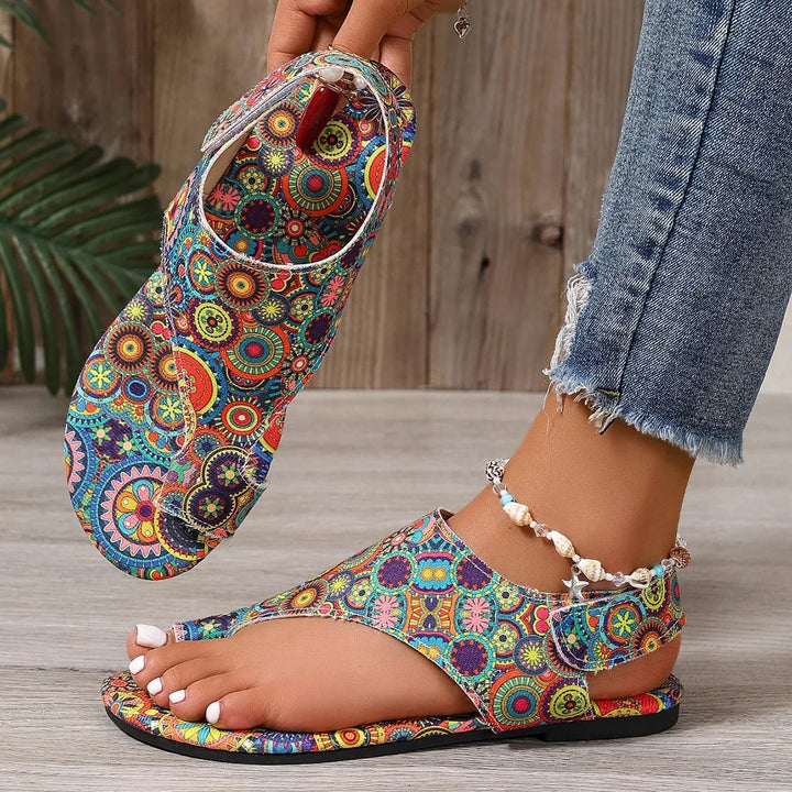 Selena™ | Bohemian Flat Sandal for Effortless Summer Style