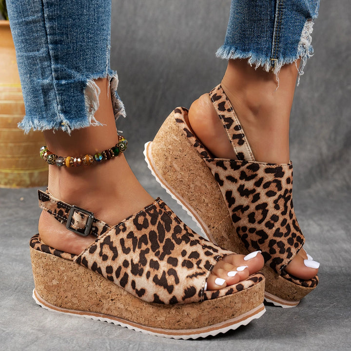 Cassandra™ | Cork Wedge Sandals