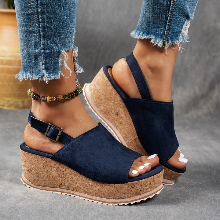 Cassandra™ | Cork Wedge Sandals