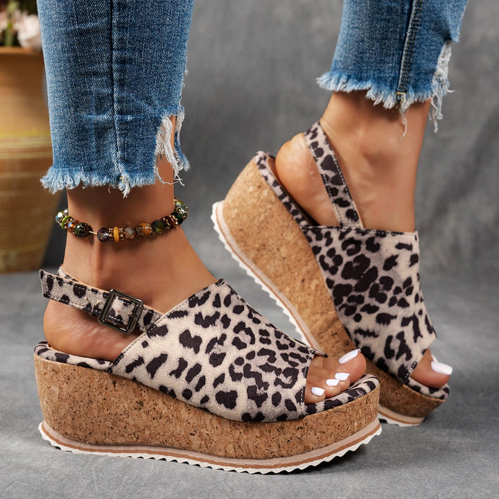 Cassandra™ | Cork Wedge Sandals