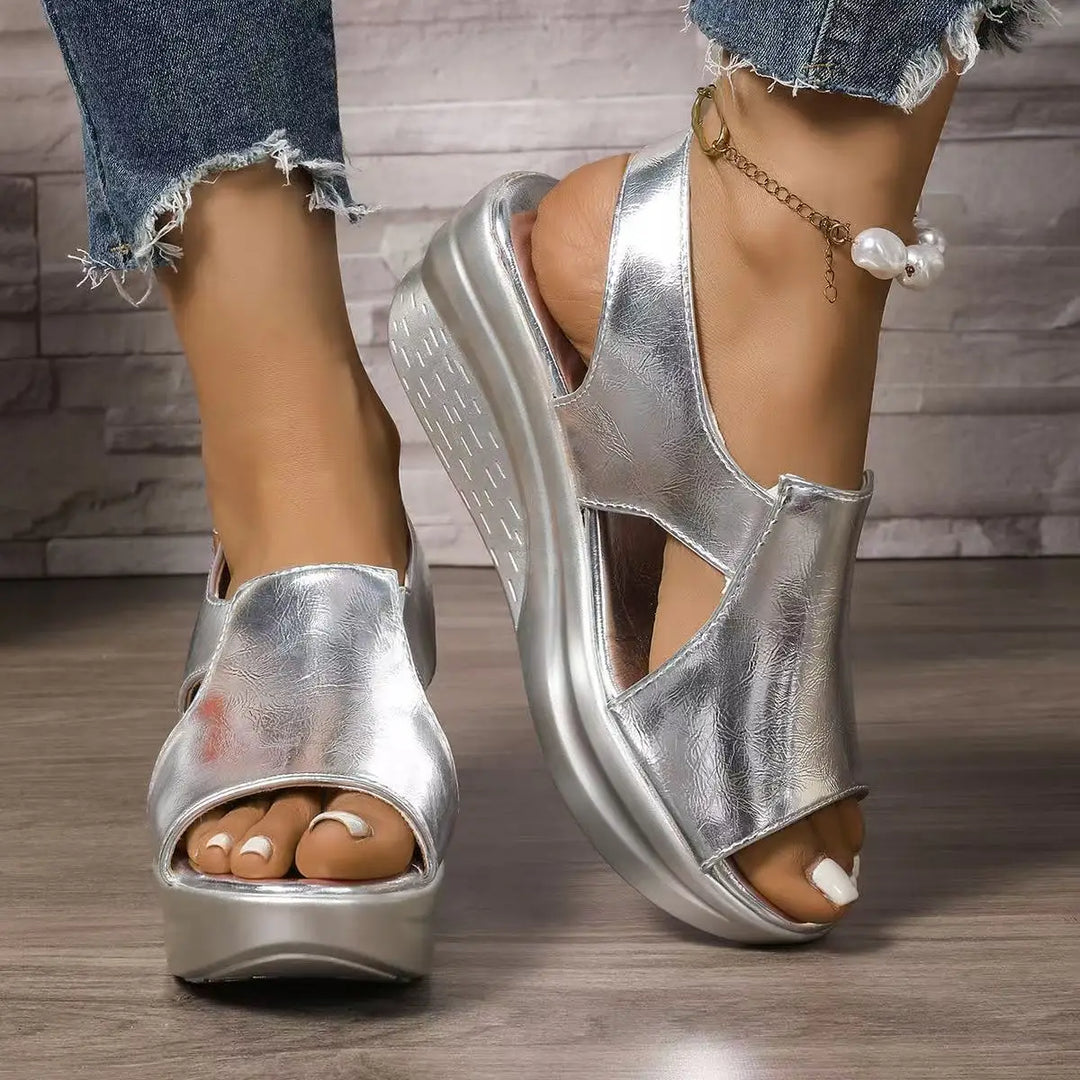 Celeste™ | Chic Platform Wedge Sandal for All-Day Comfort