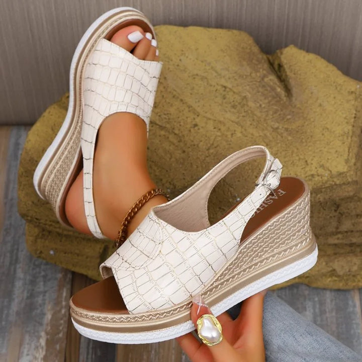 Marisol™ | Elegant Platform Wedge Sandal for All-Day Comfort