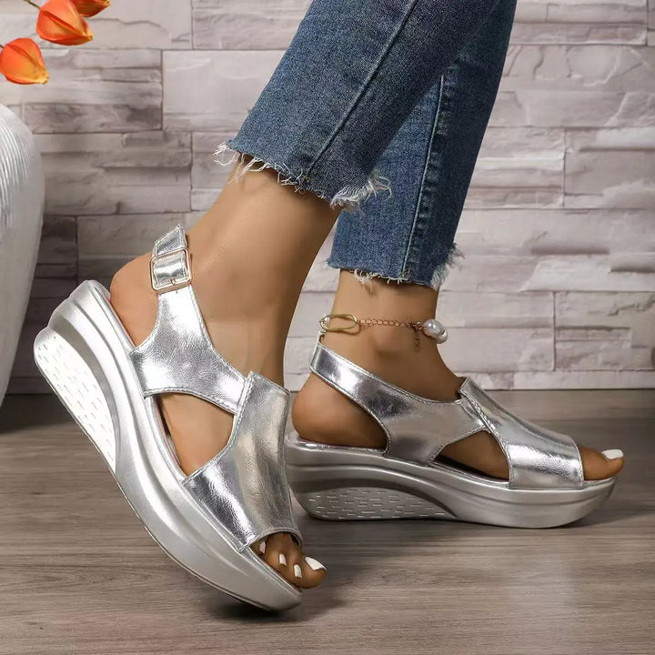 Celeste™ | Chic Platform Wedge Sandal for All-Day Comfort