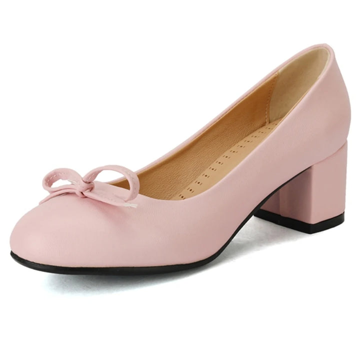 Eleanor™ | Bow Block Heel Pumps