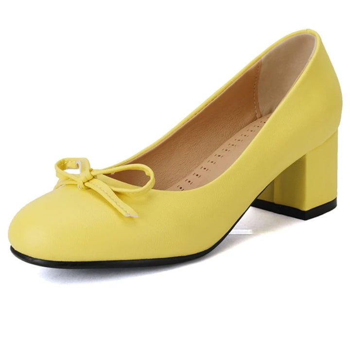Eleanor™ | Bow Block Heel Pumps