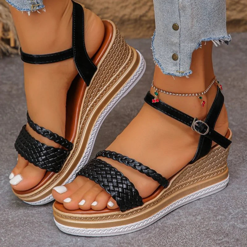 Marisol™ | Elegant Platform Wedge Sandal for All-Day Comfort