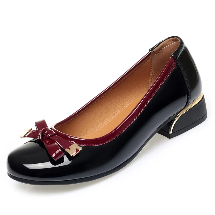 Celeste™ | Soft Leather Ballet Flat with Bow Detail
