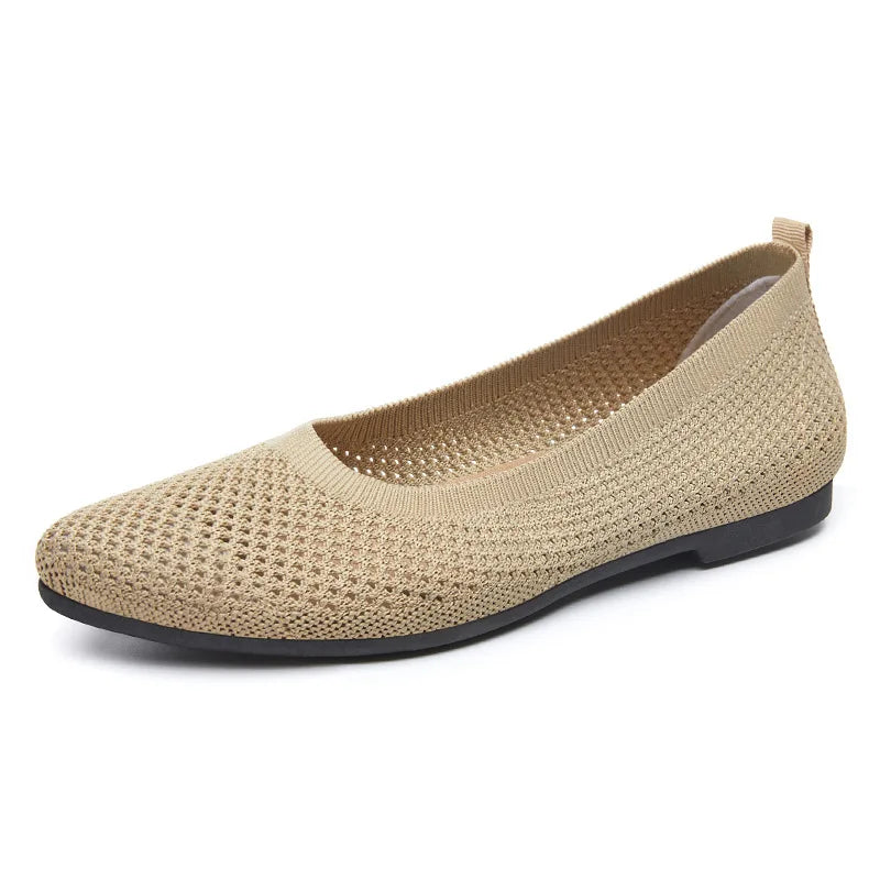 The Soleil Flat – Breathable Mesh Slip-On Walking Loafer