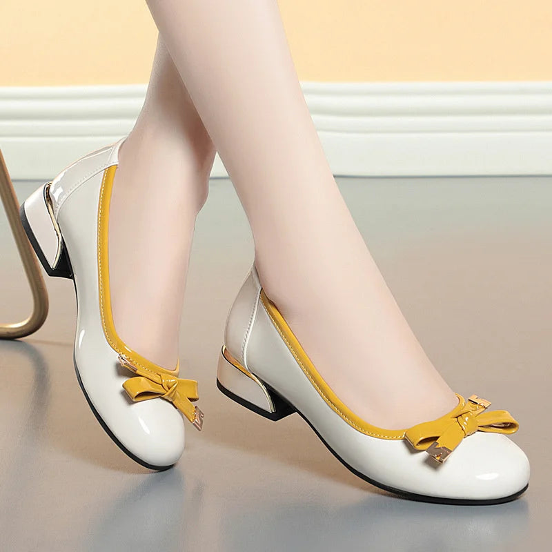 Celeste™ | Soft Leather Ballet Flat with Bow Detail