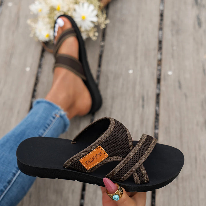 Lexi™ | Sporty Mesh Flat Sandal for Active, All-Day Comfort