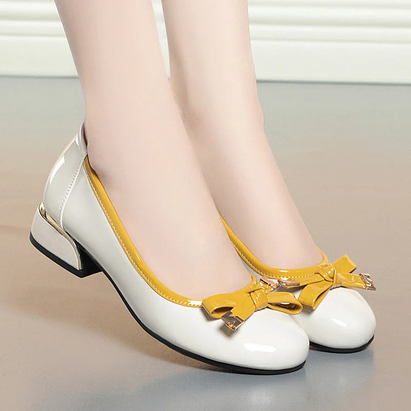 Celeste™ | Soft Leather Ballet Flat with Bow Detail