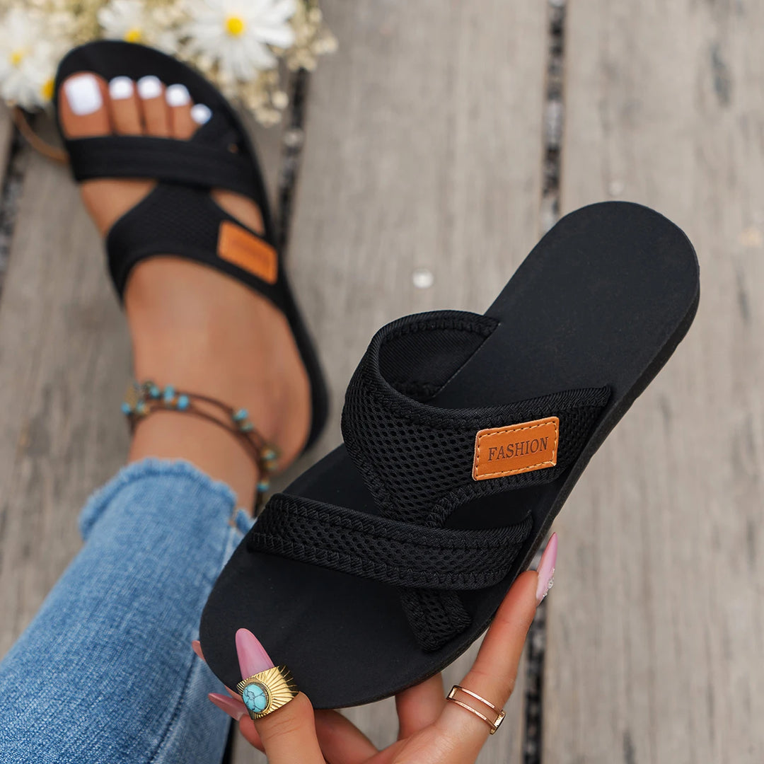 Lexi™ | Sporty Mesh Flat Sandal for Active, All-Day Comfort