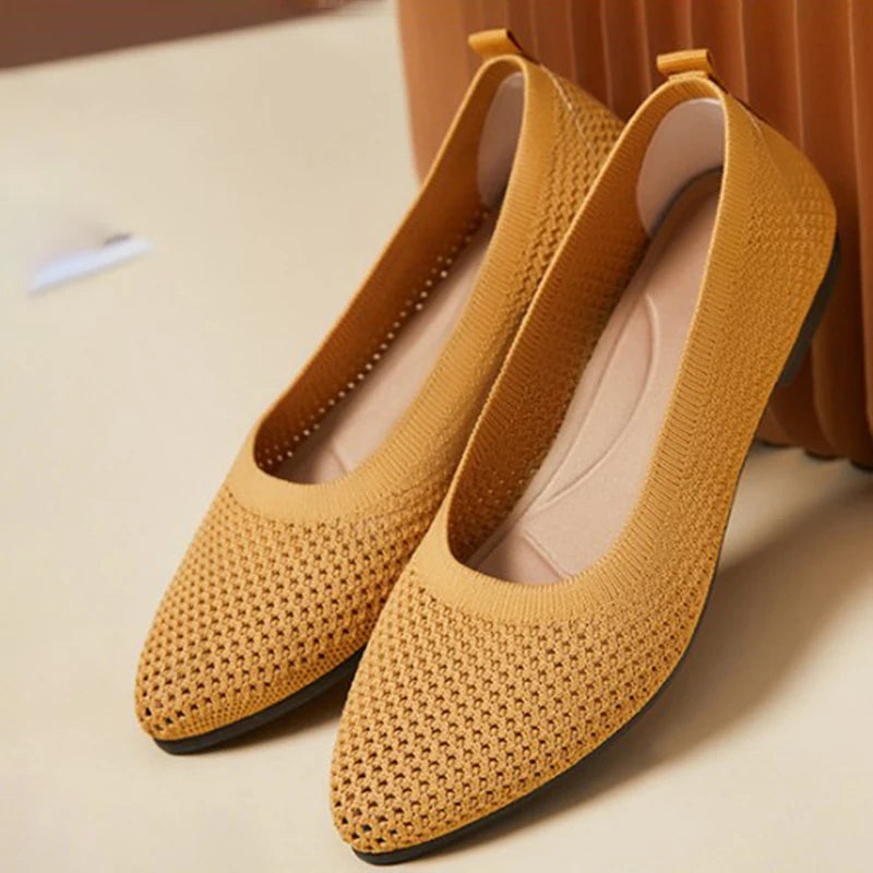 The Soleil Flat – Breathable Mesh Slip-On Walking Loafer