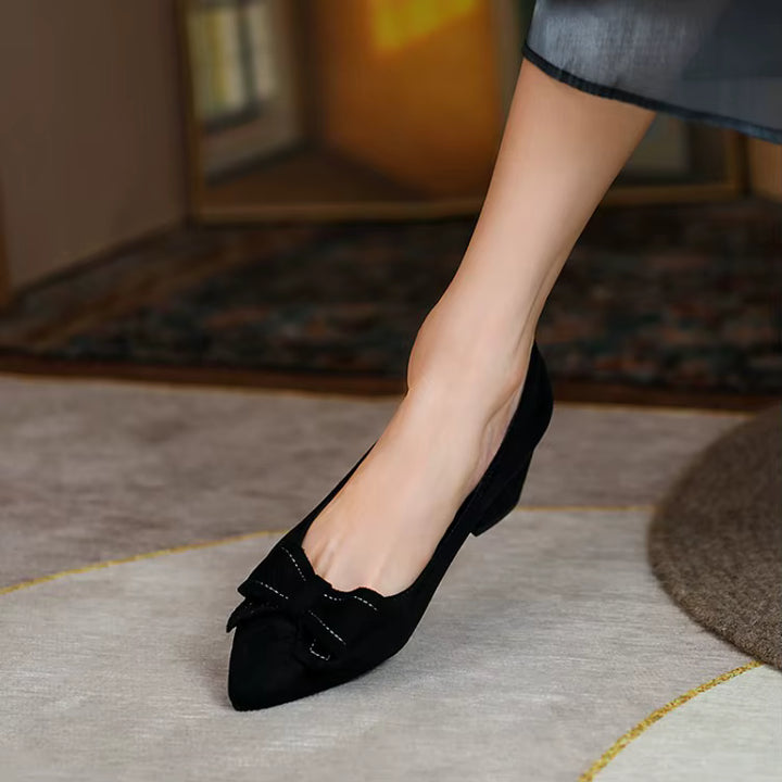 Serafina Elegance Heels – Timeless Bow Detail Pumps