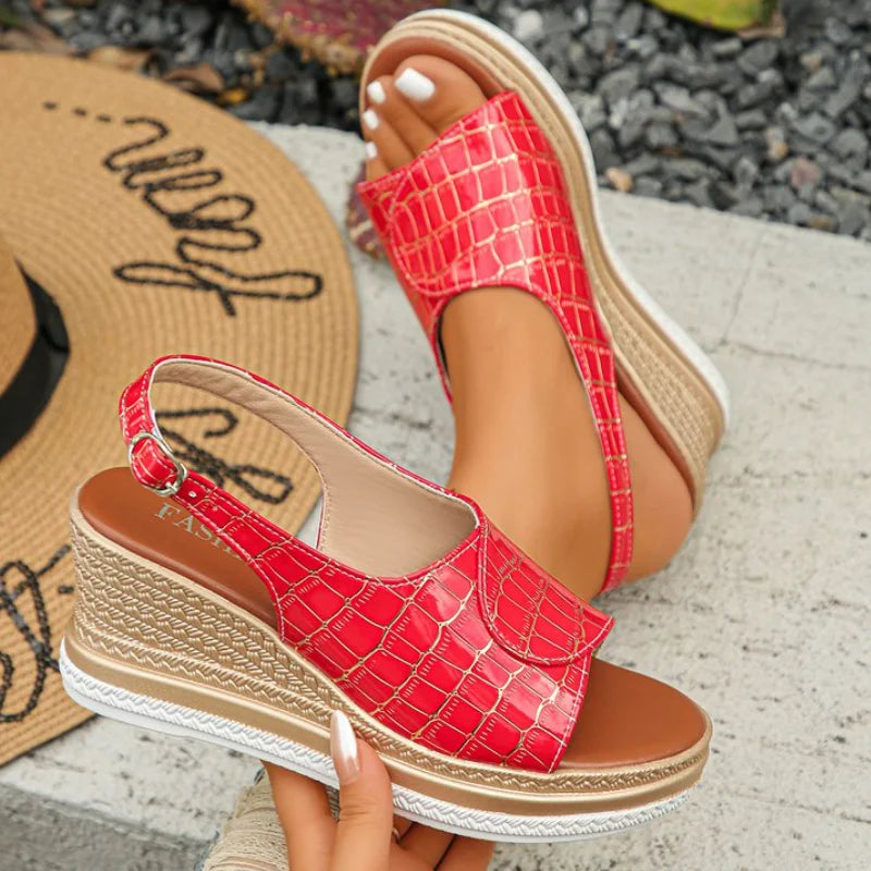Marisol™ | Elegant Platform Wedge Sandal for All-Day Comfort