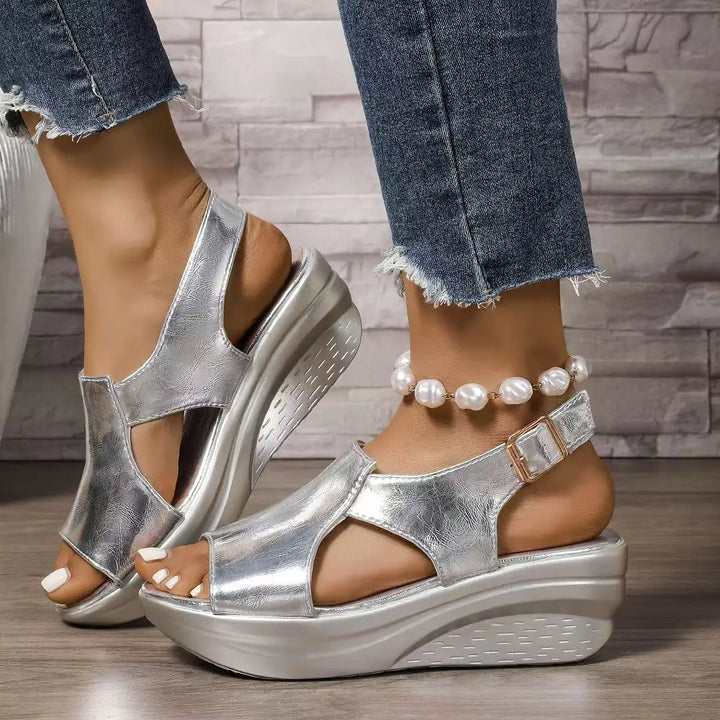Celeste™ | Chic Platform Wedge Sandal for All-Day Comfort
