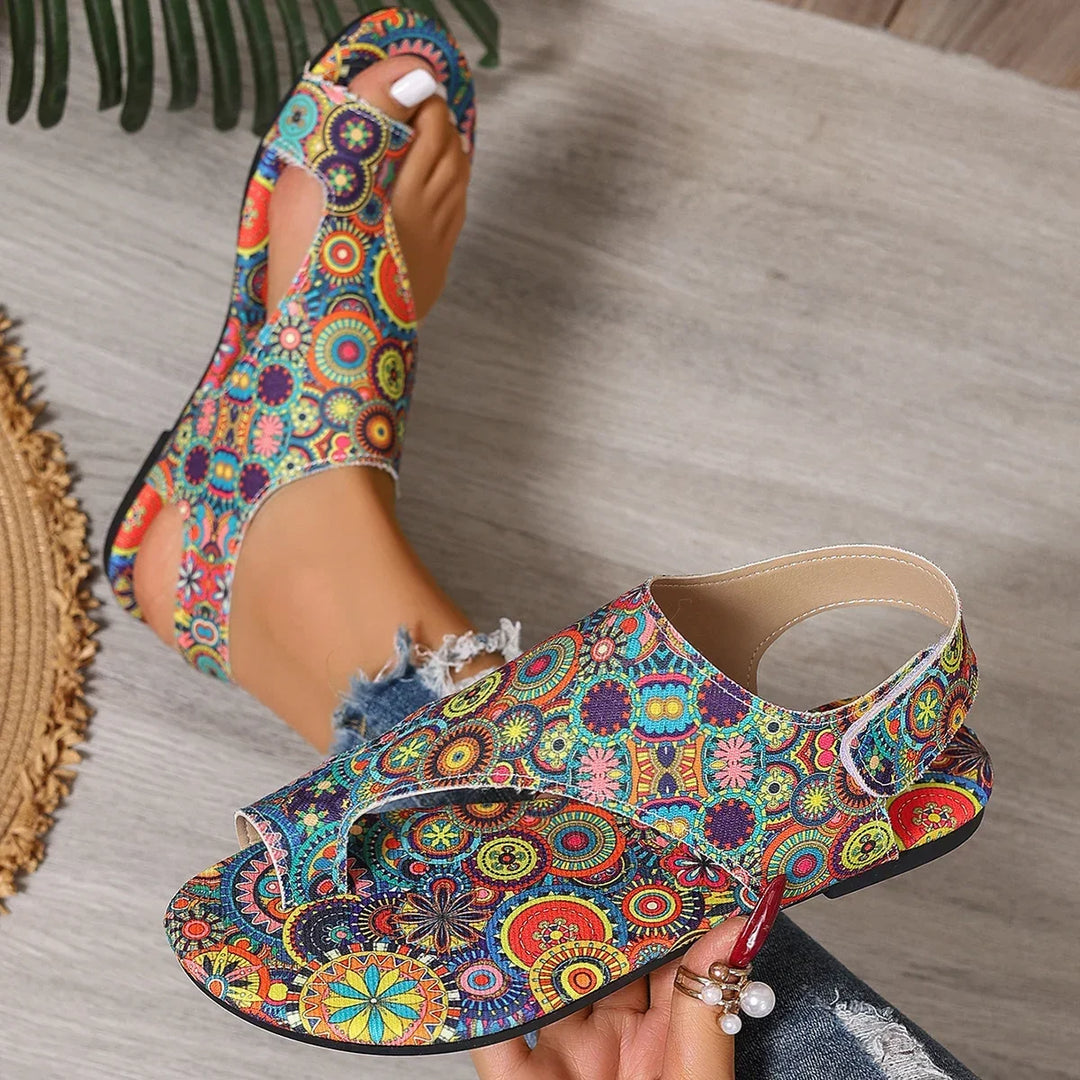 Selena™ | Bohemian Flat Sandal for Effortless Summer Style