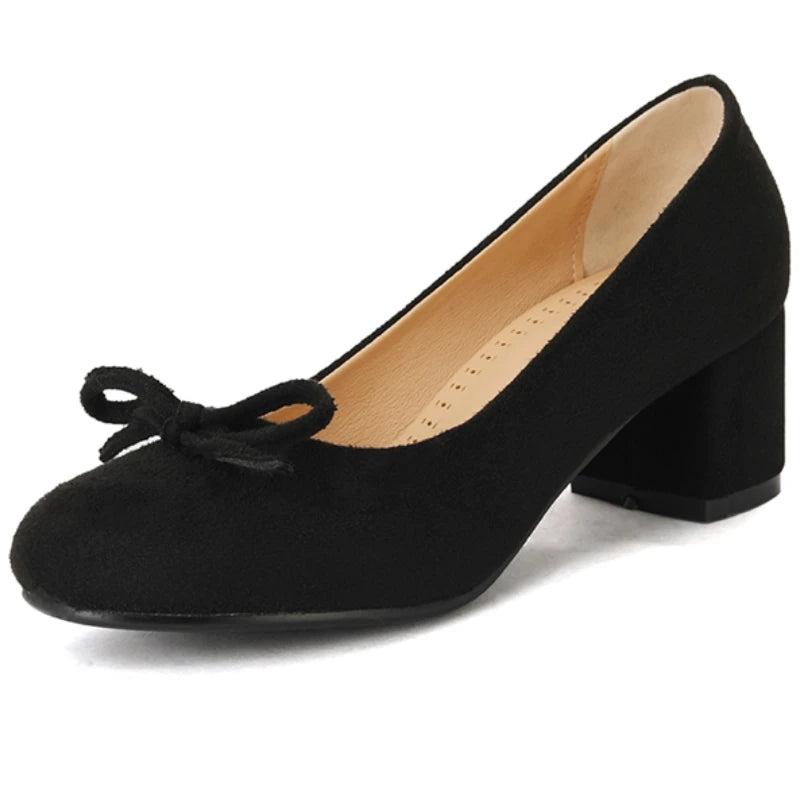 Eleanor™ | Bow Block Heel Pumps