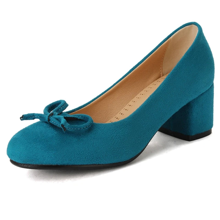 Eleanor™ | Bow Block Heel Pumps