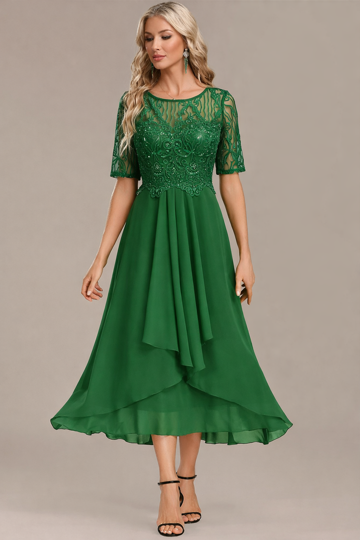 Isabella™ Elegant Lace Midi