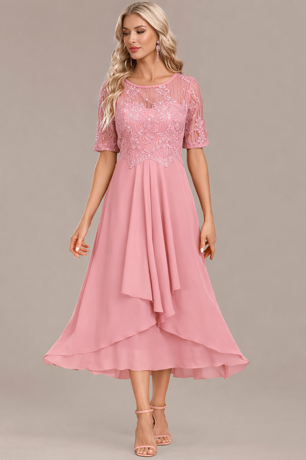 Isabella™ Elegant Lace Midi