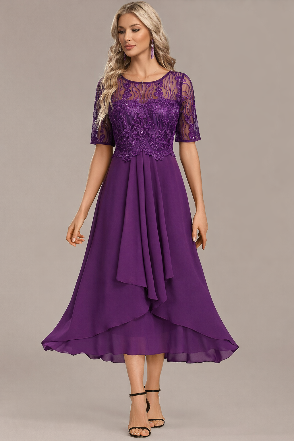Isabella™ Elegant Lace Midi
