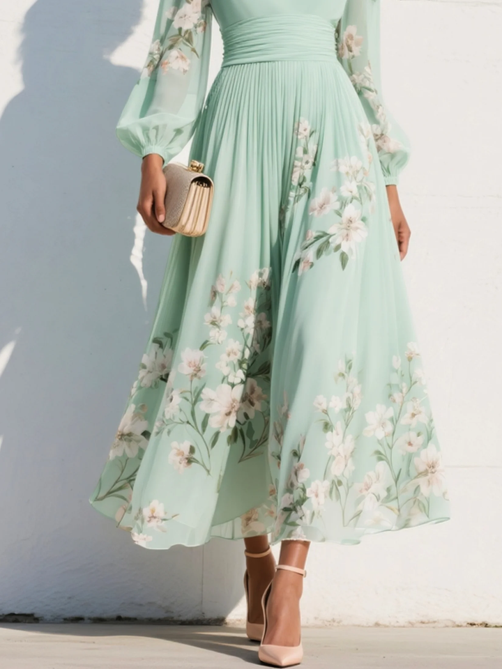 Meya™ Floral Midi Dress