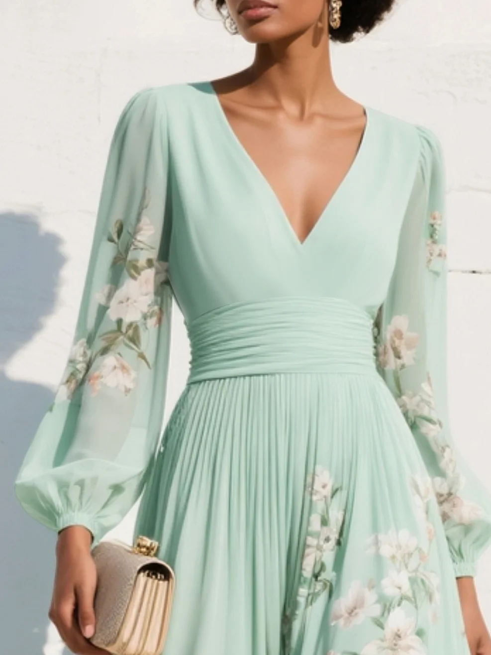 Meya™ Floral Midi Dress