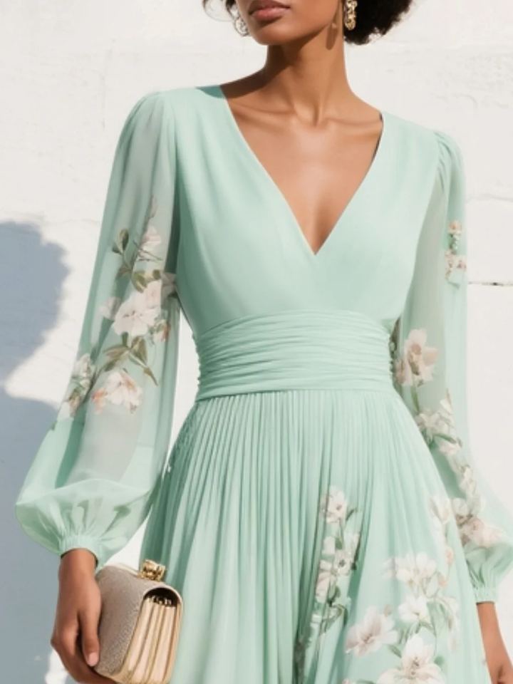 Meya™ Floral Midi Dress