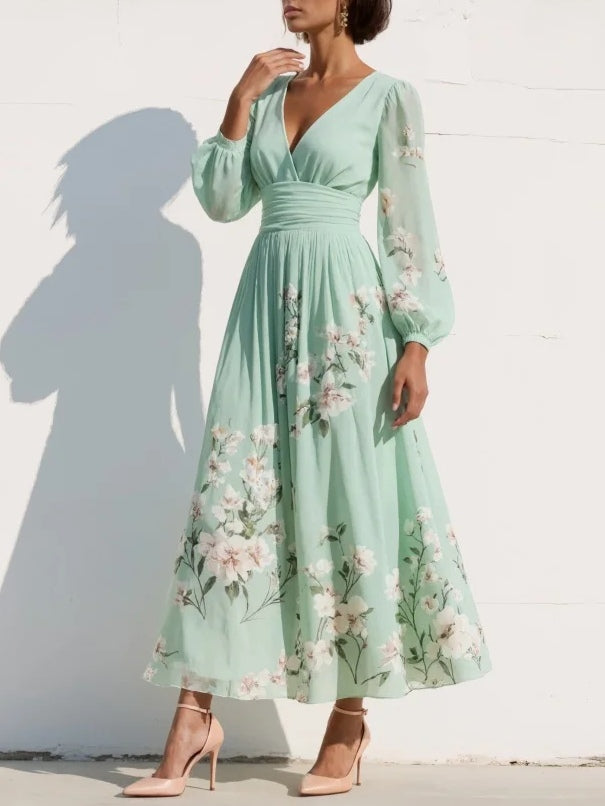 Meya™ Floral Midi Dress