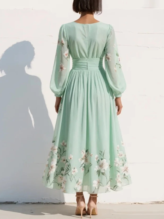 Meya™ Floral Midi Dress