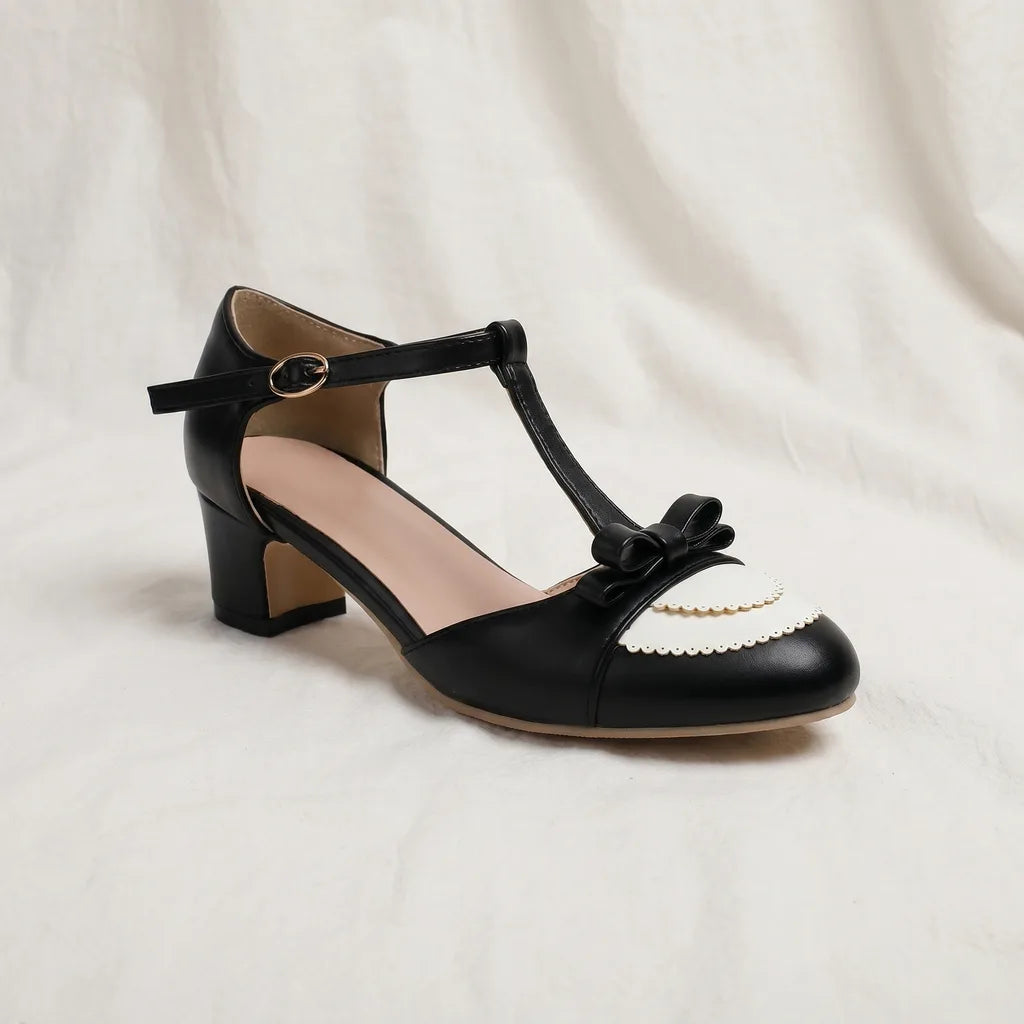 Evanie™ | Feminine Bow Heeled Sandal for All-Day Elegance