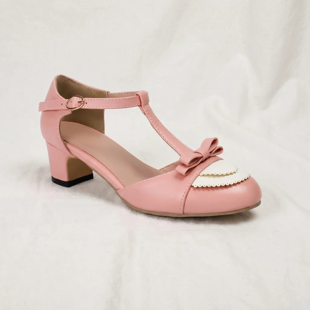 Evanie™ | Feminine Bow Heeled Sandal for All-Day Elegance