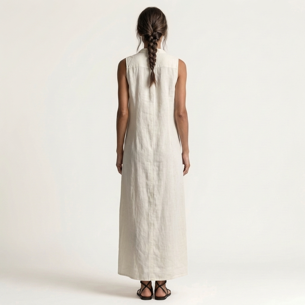 Mirabell | Hooded Button-Front Sleeveless Maxi Dress
