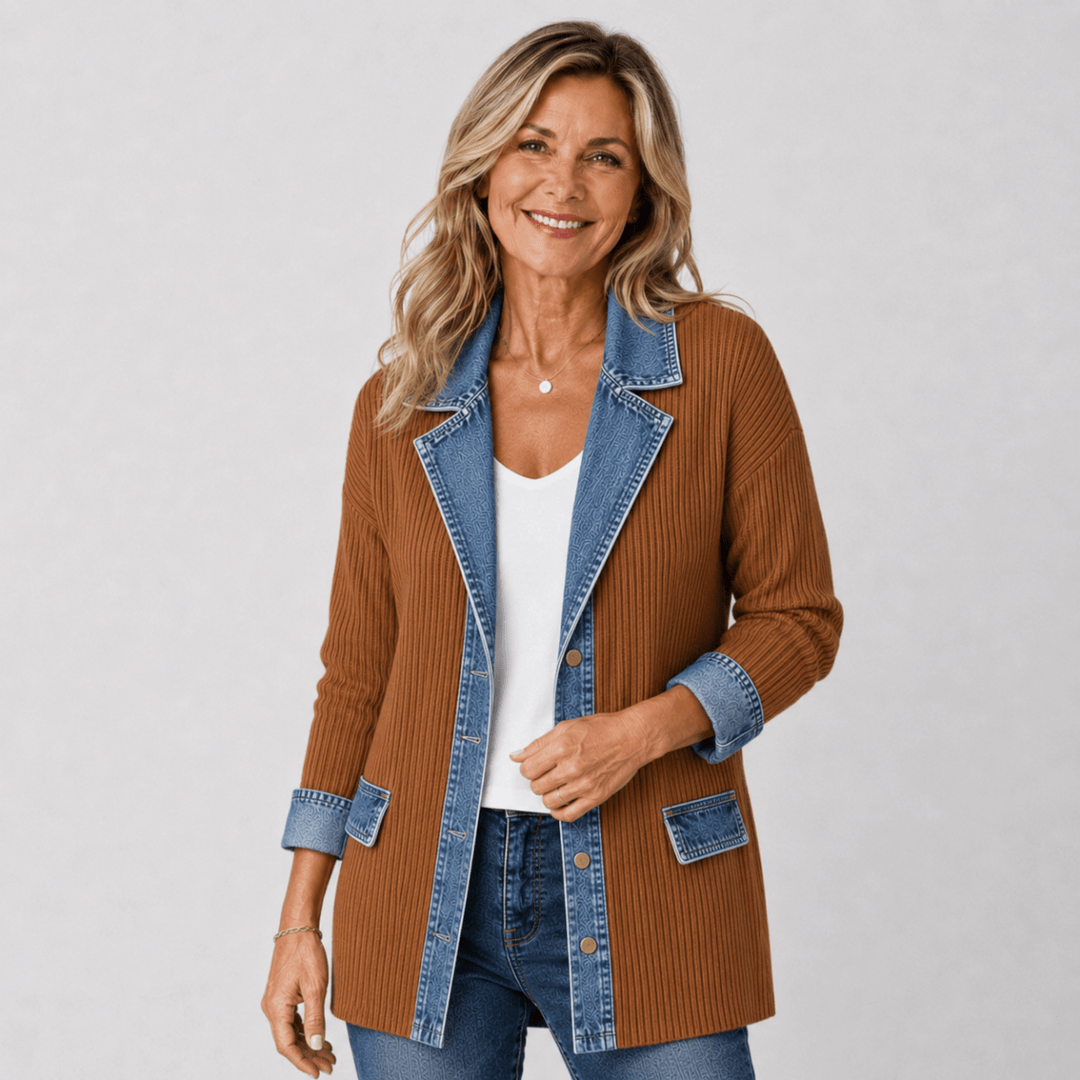 Nora™ | Relaxed Stretch Denim Jacket