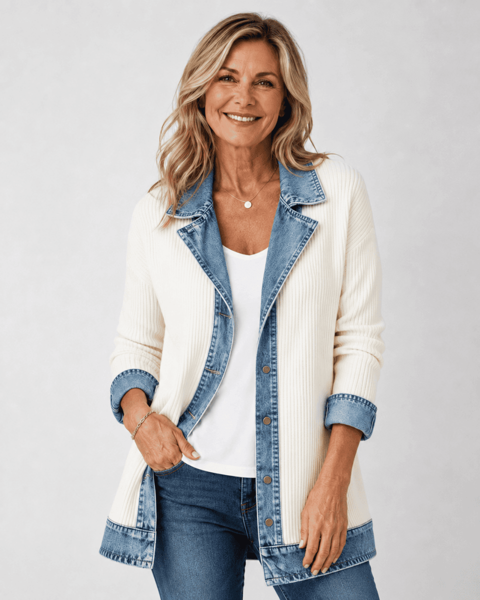 Nora™ | Relaxed Stretch Denim Jacket