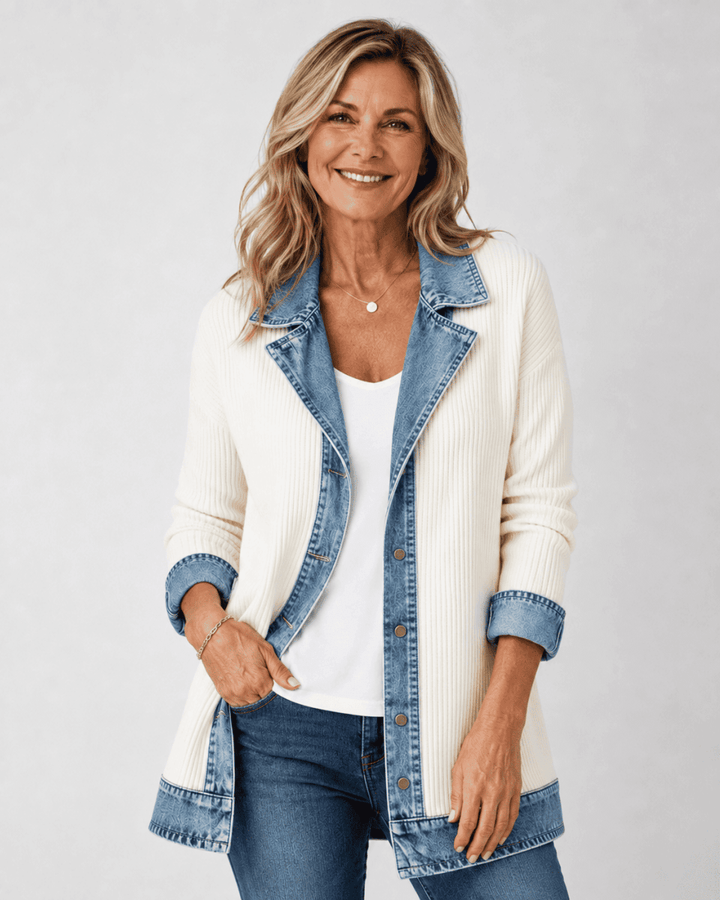 Nora™ | Relaxed Stretch Denim Jacket