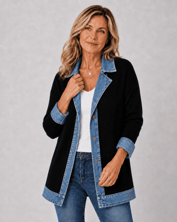 Nora™ | Relaxed Stretch Denim Jacket
