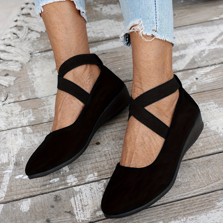 Elise™ | Crossover Comfort Wedges