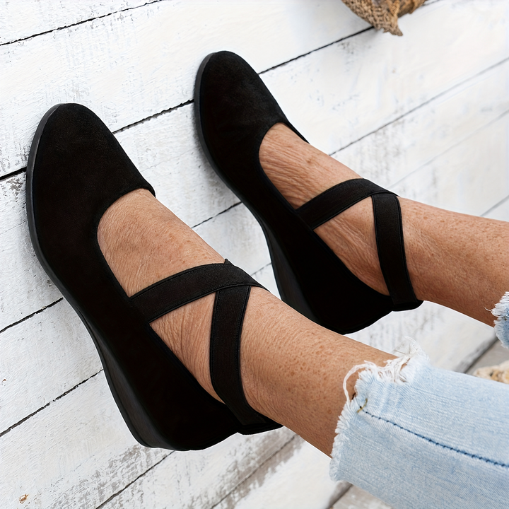 Elise™ | Crossover Comfort Wedges
